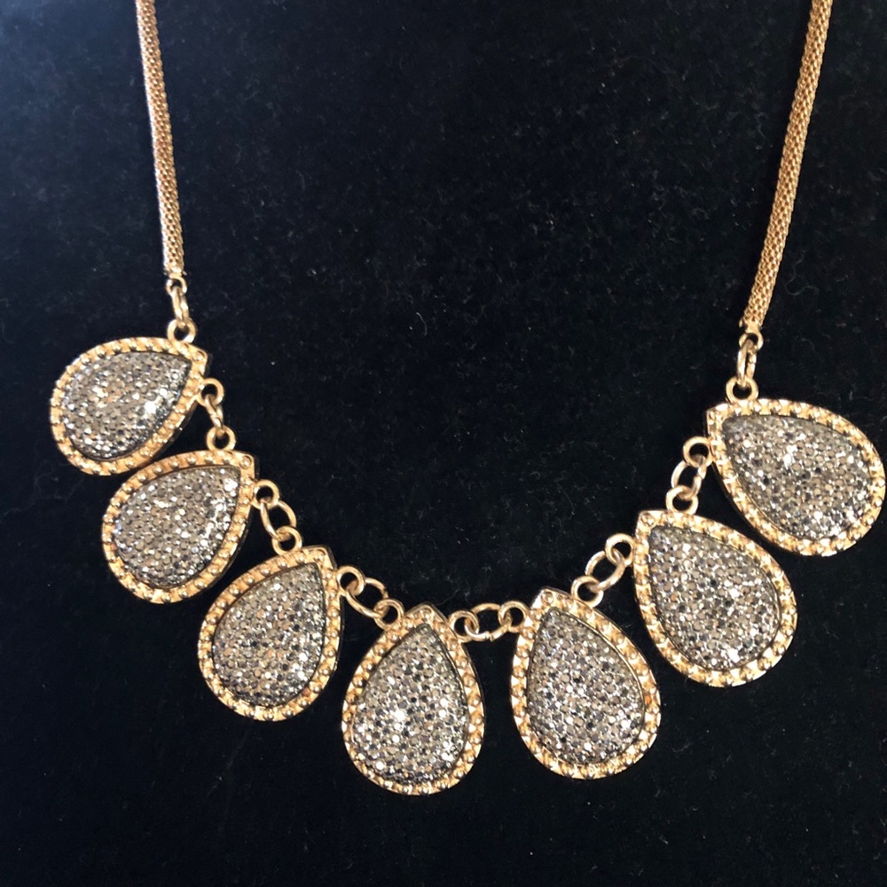 NFS.  SOLD Gold and platinum Diamond Statement Necklace